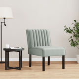 Slipper Chair Light Grey Velvet 352451