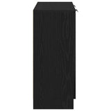 Sideboard with Drawer Black Oak 60 x 30 x 70 cm Engineered Wood 862737