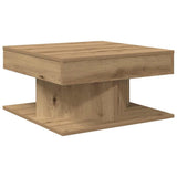 Coffee Table Artisan Oak 55x55x30 cm Engineered Wood 856633