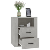 Bedside Cabinet Concrete Grey 50x36x60 cm Engineered Wood 816732