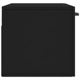Wall Cabinet Black 80x36.5x35 cm Engineered Wood 830077