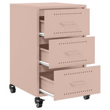 Bedside Cabinet Pink 36x39x59 cm Steel 846729
