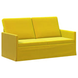 Sofa Set 2 pcs Yellow Velvet 3433210