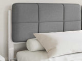 Bed Frame with Upholstered Headboard Light Grey 160 x 200 cm 877968