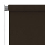 Outdoor Roller Blind 160x230 cm Brown HDPE 312983