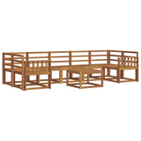 Outdoor Sofa Set 8 pcs Natural Solid Acacia Wood 3366142