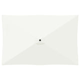 Garden Parasol with Base 200 x 300 cm Polyester Rectangular 42036204