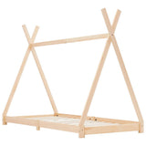 Kids Bed Frame Solid Pine Wood 90x200 cm 283357
