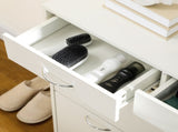 Narrow Shoe Storage with 2 Flip Drawers and Adjustable Shelves Shoe Cabinet Organizer for 12 Pairs T3398P341457