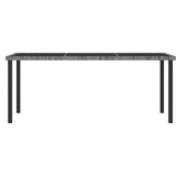 9 Piece Outdoor Dining Set with Cushions Poly Rattan Grey 3100406