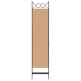 5-Panel Room Divider Beige 200 x 180 cm Fabric 42039191
