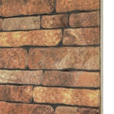 3D Wall Panels with Brown Brick Design 10 pcs EPS 149583
