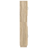 Bathroom Cabinet with Open Shelf HOORN Sonoma Oak 897257