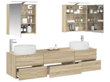 Bathroom Furniture Set 5 pcs Sonoma Oak 3406993