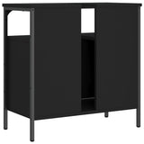 Bathroom Sink Cabinet Black Engineered wood Medium 842436
