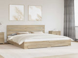 Bed Frame with Drawer Sonoma Oak 180 x 200 cm Engineered Wood 3411945