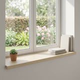 Window Sills 2 pcs White 80 x 40 x 2 cm Solid Oak Wood 42049921