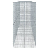 Gabion Basket with Cover 750x100x200 cm Galvanised Iron 3295238