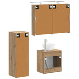 Bathroom Furniture Set 4 pcs Artisan Oak 3407414