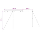 Camper & Caravan Awning 4x3x2.15 m Beige 148149