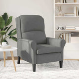 Armchair Dark grey 76 x 94 x 102 cm Microfibre 42009872