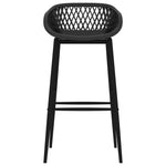 ZNTS Bar Chairs 4 pcs Black 248161