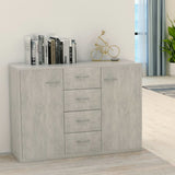 Sideboard Concrete Grey 88x30x65 cm Engineered Wood 800688