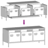 TV Cabinet Mustard Yellow 101.5x39x43.5 cm Cold-rolled Steel 851229