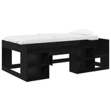 Kids'Bed Frame with Storage Black Oak 98.5 x 200 cm 3422612