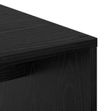 Desk with Shelf Black Oak 102 x 50 x 124 cm Engineered Wood 869355
