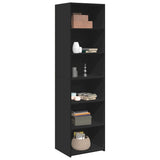 Highboard Black 50x41x185 cm Engineered Wood 3281681