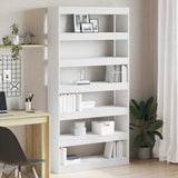 Book Cabinet White 100 x 30 x 198 cm Engineered Wood 3333924
