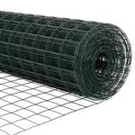Fence with Posts Green 0.6 x 25 m Steel 3336010