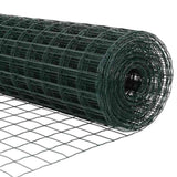 Fence with Posts Green 1.2 x 10 m Steel 3335992