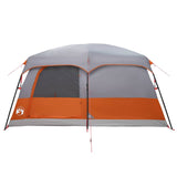 Family Tent with Roof Grey and Orange 420 x 305 x 200 cm 42028499