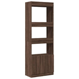 Highboard Brown Oak 63x33x180 cm Engineered Wood 3309606