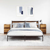 Bedside Cabinets with 3 Drawers 2 pcs Old Wood 39x35x65 cm 861352
