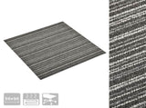 Carpet Floor Tiles 20 pcs 5 m 50x50 cm Striped Anthracite 147308