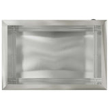 Garden Planter with LED Silver 40 x 60 x 40 cm Stainless Steel 8008148