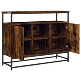 Sideboard Smoked Oak 100x35x80 cm Engineered Wood 835541