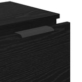 Sideboard with Drawer 3 pcs Black Oak Engineered Wood 3332544