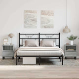 Bedside Cabinets 2 pcs Grey Sonoma 40x35x50 cm Engineered Wood 830649