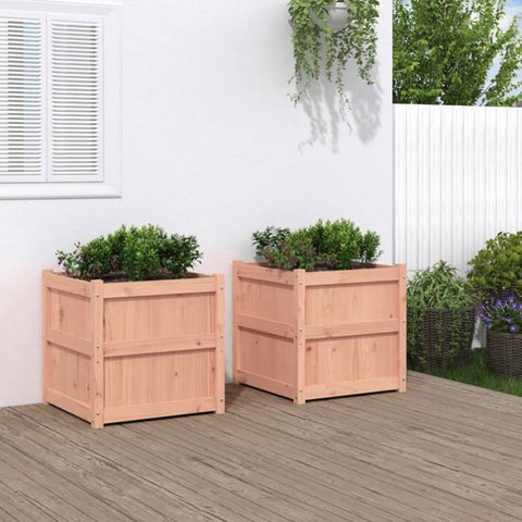 Garden Planters 2 pcs Solid Wood Douglas 837431