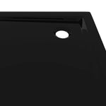 Square ABS Shower Base Tray Black 90x90 cm 148913