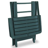 Garden Furniture Set Green Plastic Small Foldable Bistro Set 43582