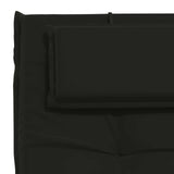 Sunlounger Cushion GEMERT 100% Polyester Black 190 x 50 x 9 cm 947500