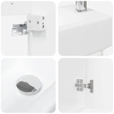 Bathroom Vanity Unit with Tap High Gloss White 889475