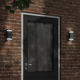 Outdoor Wall Lights 2pcs Black Stainless Steel 4006325