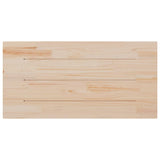 Table Top White 100x50x2.5 cm Solid Wood Pine Rectangular 824406