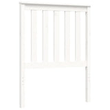 Bed Frame without Mattress White Small Single Solid Wood 3194207